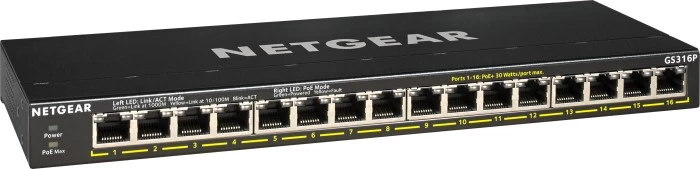 Netgear Komutatorius Gs316p-100eus (16x 10/100/1000 Poe )