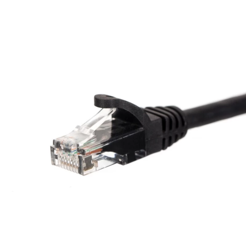 Netrack Cat5e Utp 1 M Juodas 1 Komutacinis Kabelis