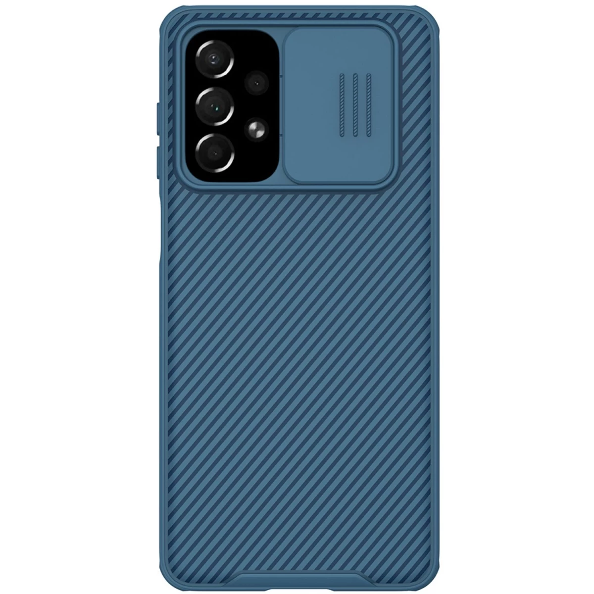Nillkin Camshield Pro Case šarvuotas Apsauginis Dėklas, Skirtas Fotoaparatui Samsung Galaxy A73 Mėlynas