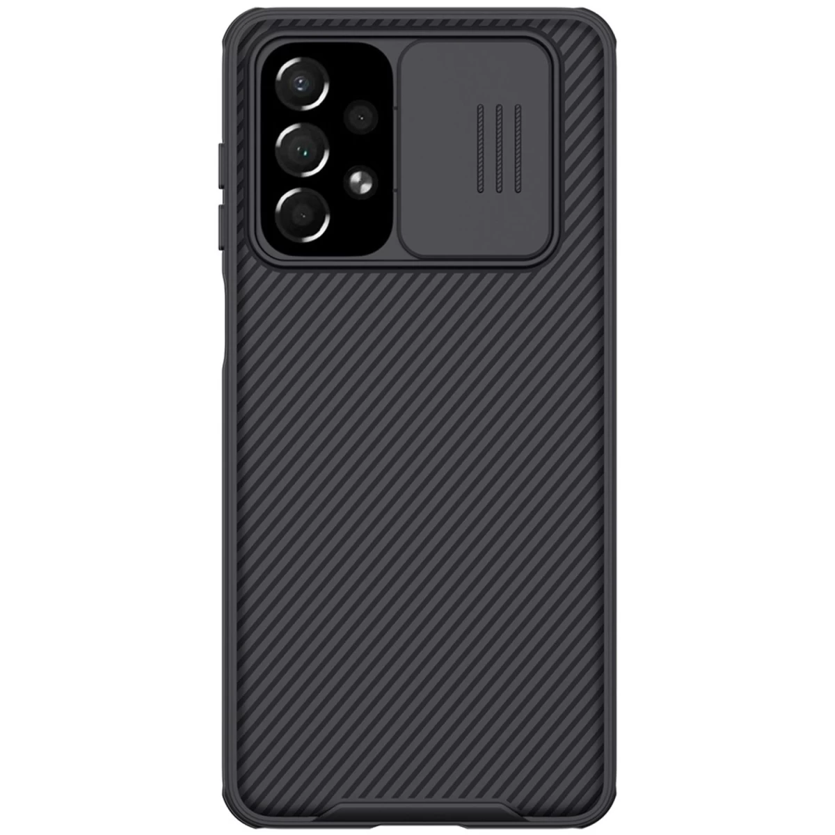 Nillkin Camshield Pro Case šarvuotas Dėklas Kameros Dangtelis Samsung Galaxy A73 Juodas
