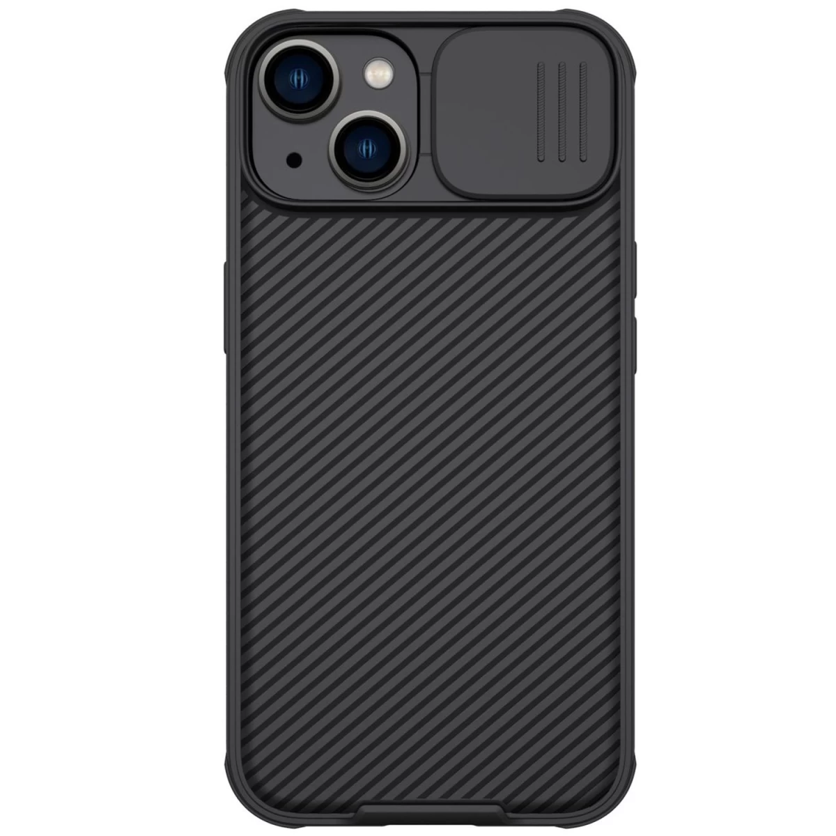 Nillkin Camshield Pro Dėklas Iphone 14 Plus - šarvuotas Dangtelis Su Kameros Skydu, Juodas