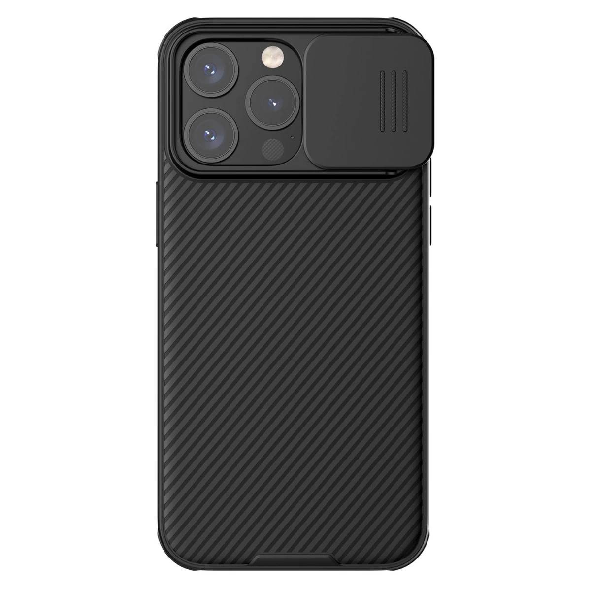 Nillkin Camshield Pro Magnetinis Iphone 15 Pro Max (6.7), Juodas / Juodas