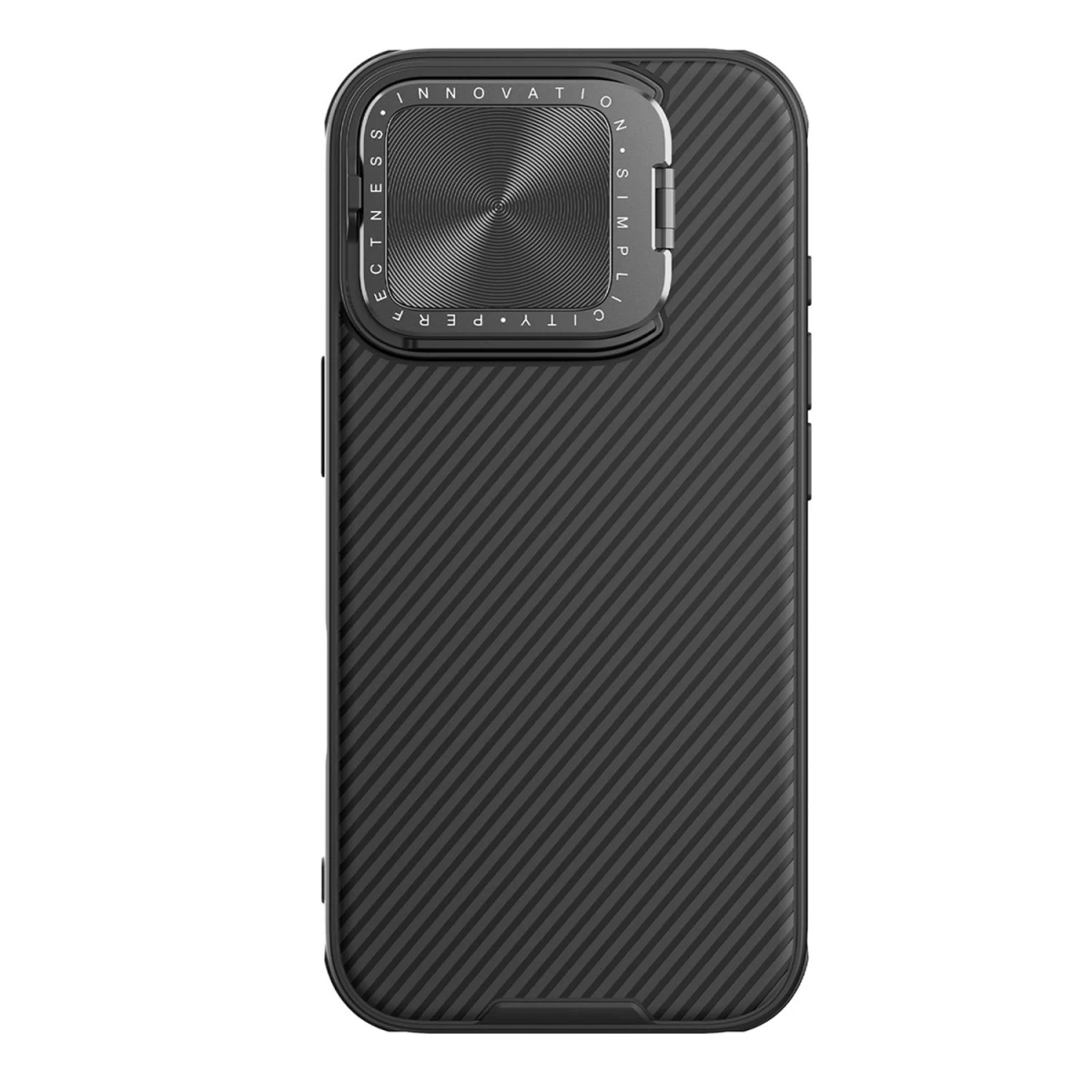 nillkin Camshield Prop Case Dėklas iphone 16 Pro Max Su Kameros Dangteliu Ir Stovu - Juodas nillkin Camshield Prop Case Dėklas iphone 16 Pro Max Su Kameros Dangteliu Ir Stovu - Juodas