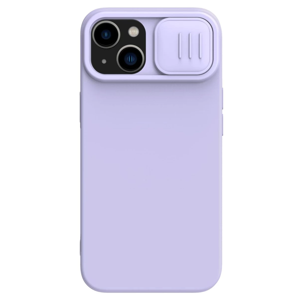 nillkin Camshield Silky Silikoninis Dėklas iphone 14 Plus Su Kameros Dangteliu, Violetinės Spalvos nillkin Camshield Silky Silikoninis Dėklas iphone 14 Plus Su Kameros Dangteliu, Violetinės Spalvos