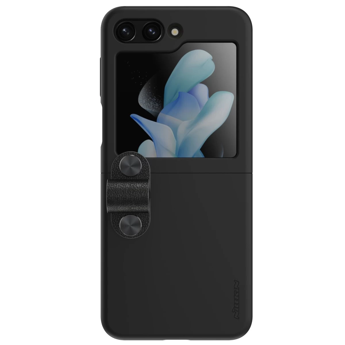 nillkin Flex Flip Dėklas Su Dirželiu Ir Stovu, Skirtas samsung Galaxy Z Flip 5 - Juodas