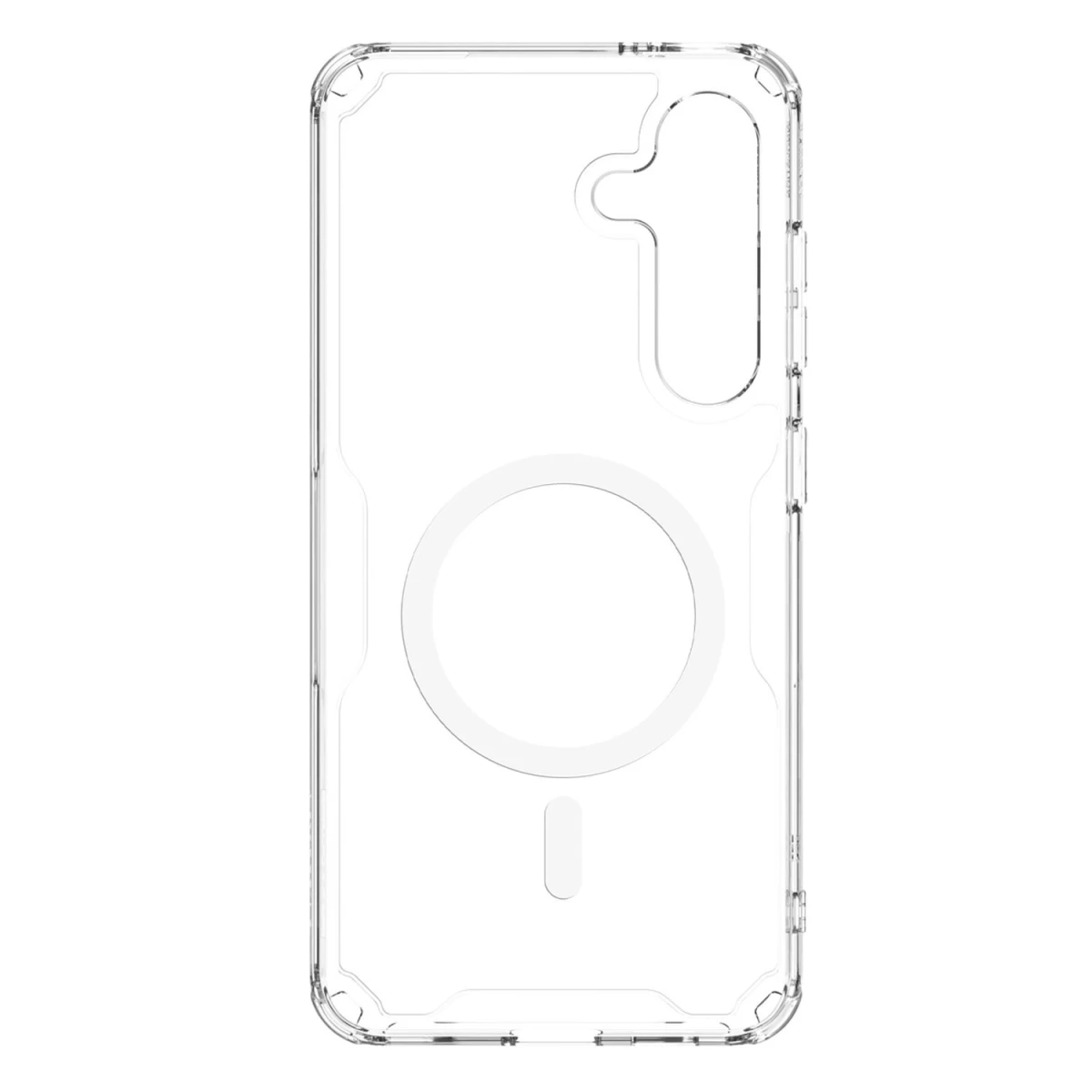 Nillkin Nature Pro šarvuotas Dėklas Su Magnetiniu žiedu Samsung Galaxy S24 - Baltas