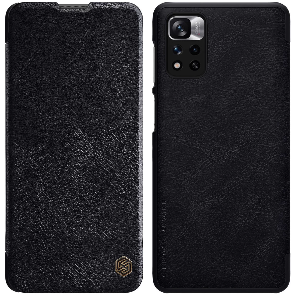Nillkin Qin Dėklas Xiaomi Redmi Note 11 Pro+ (kinija) / Redmi Note 11 Pro (kinija) / Mi11i Hypercharge Su Atvartu - Juodas Nillkin Qin Dėklas Xiaomi Redmi Note 11 Pro+ (kinija) / Redmi Note 11 Pro (kinija) / Mi11i Hypercharge Su Atvartu - Juodas