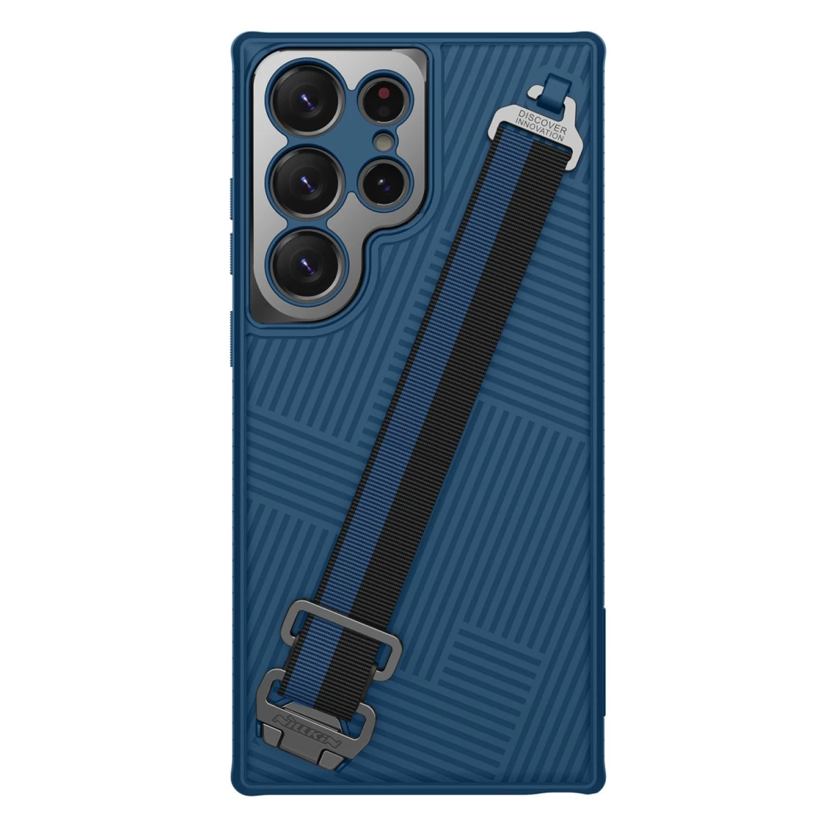 Nillkin Strap Case For Samsung Galaxy S23 Ultra šarvuotas Dėklas Su Riešo Dirželiu Mėlynos Spalvos Nillkin Strap Case For Samsung Galaxy S23 Ultra šarvuotas Dėklas Su Riešo Dirželiu Mėlynos Spalvos