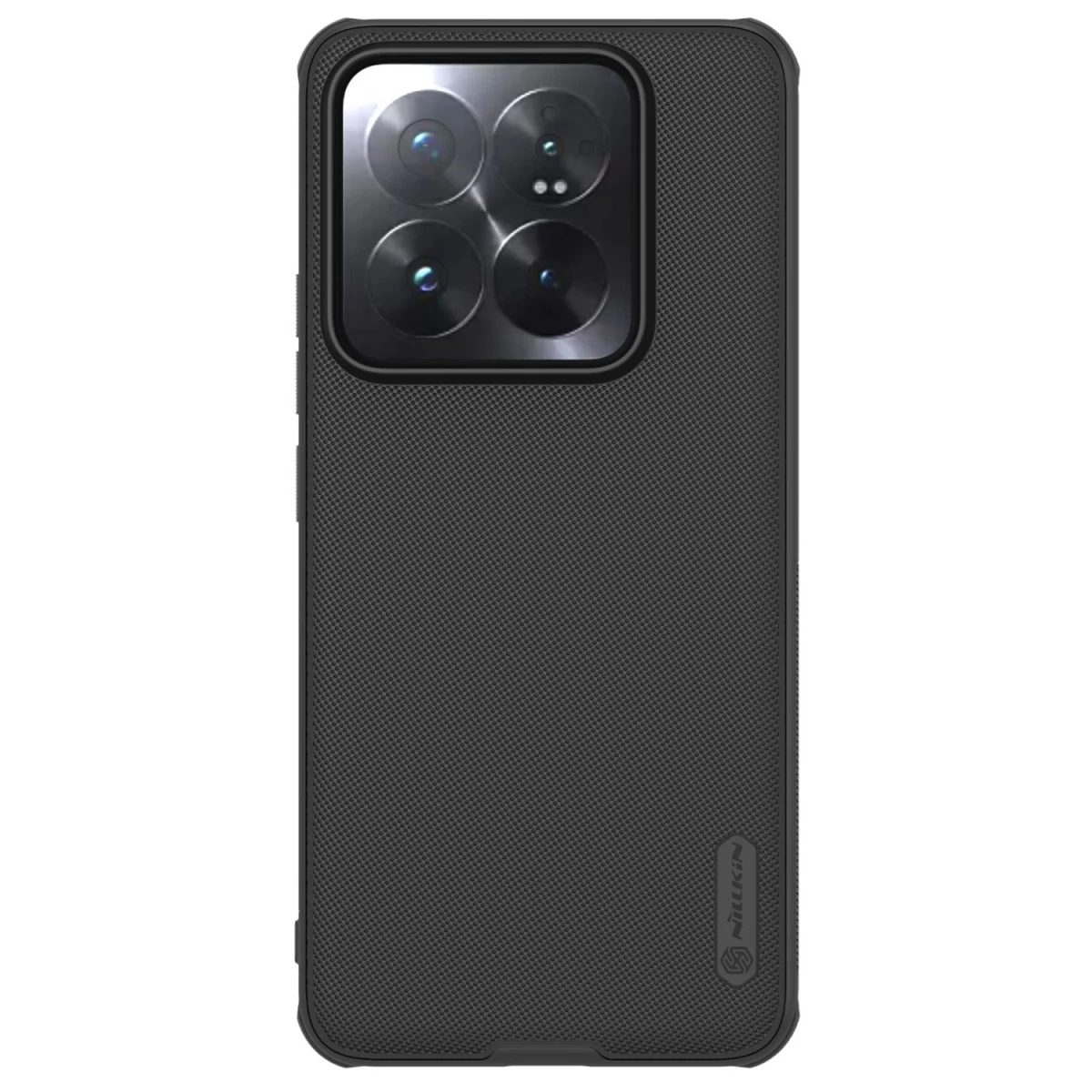 Nillkin Super Frosted Shield Pro Sustiprintas Dėklas Xiaomi 14 Pro - Juodas