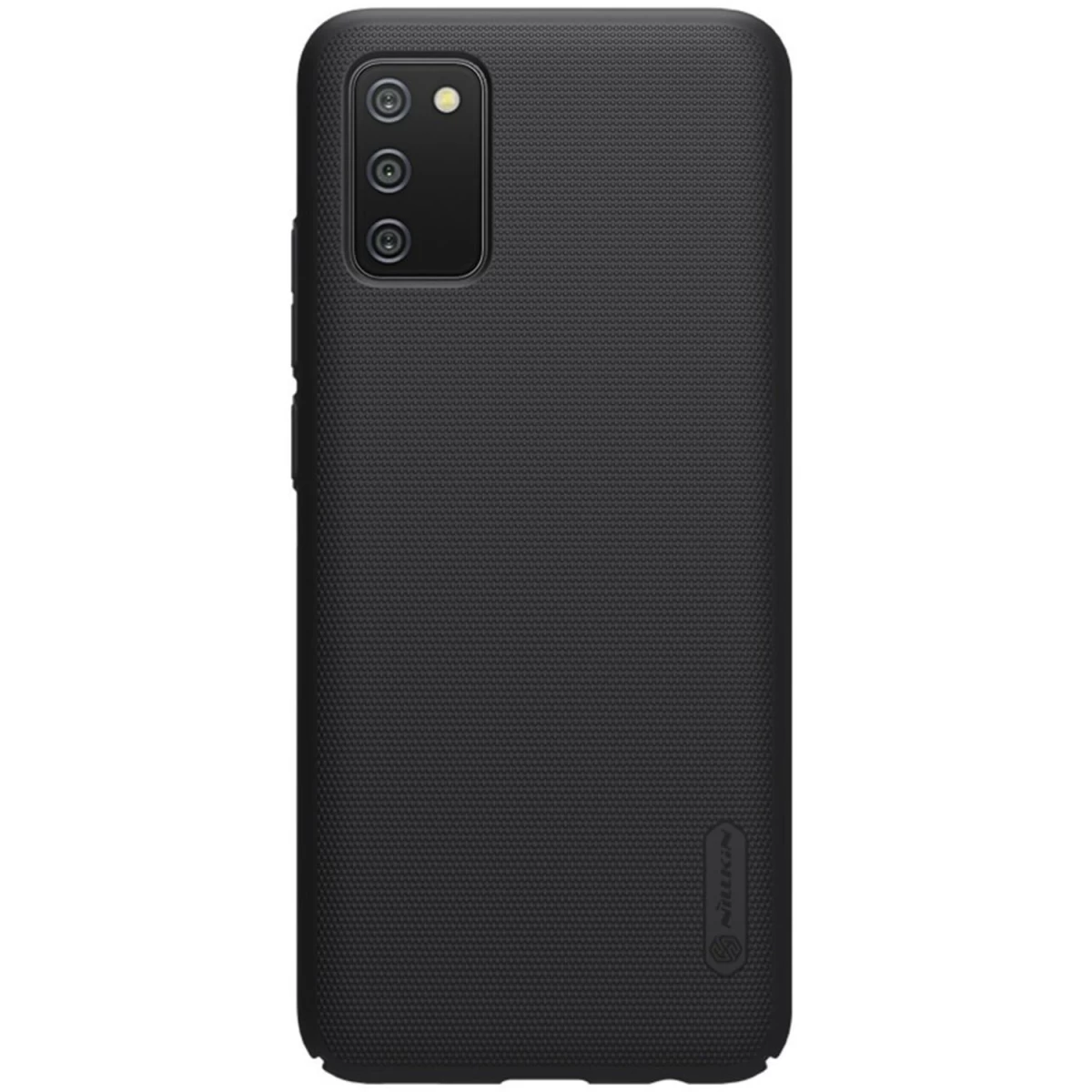Nillkin Super Frosted Shield Sutvirtintas Dėklas Samsung Galaxy A02s Eu Juodas