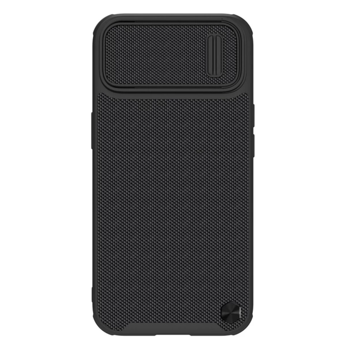 Nillkin Textured S Case Iphone 14 Plus šarvuotas Dėklas Su Kameros Dangteliu Juodas