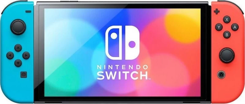 Nintendo Switch Oled Raudonos Ir Mėlynos Spalvos Nešiojamoji Konsolė Nsh007