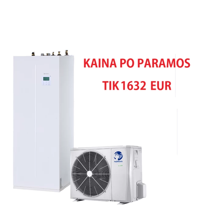 Nordis Optimus Pro Split oras/vanduo 16,0 / 14,9kW, su talpa