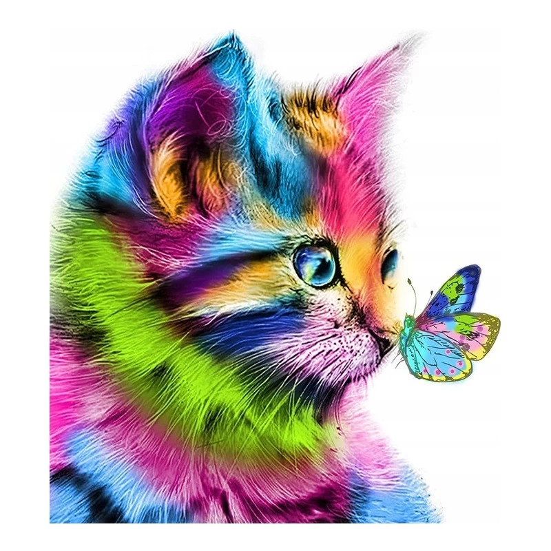 Norimpex Diamond mosaic  - Cat with a butterfly