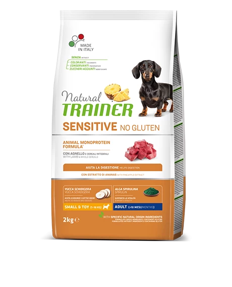NT ADULT DOG SENSITIVE NO GLUTEN MINI LAMB (ėriena) 2kg, 925240