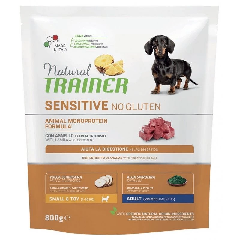 NT ADULT DOG SENSITIVE NO GLUTEN MINI LAMB (ėriena) 800g, 925217