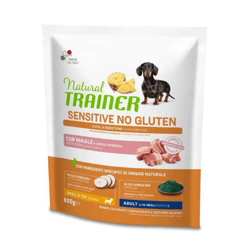 NT ADULT DOG SENSITIVE NO GLUTEN MINI PORK (kiauliena) 800g, 927306