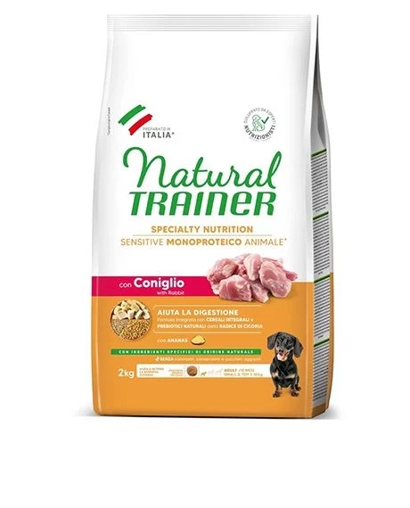NT ADULT DOG SENSITIVE NO GLUTEN MINI RABBIT (triušiena) 2kg, 963509
