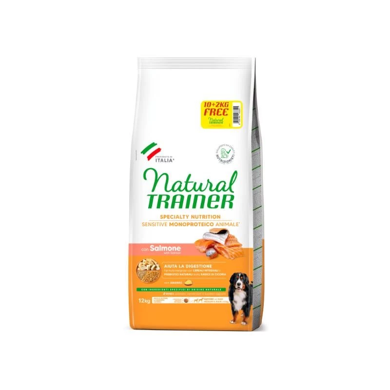 NT ADULT DOG SENSITIVE NO GLUTEN M/M SALMON (lašiša) 10+2kg