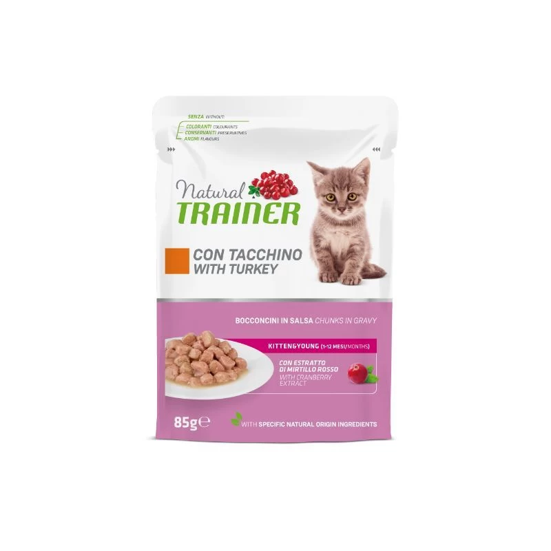 NT Cat Kitten Turkey konservai kačiukams 85g 12vnt, 925712