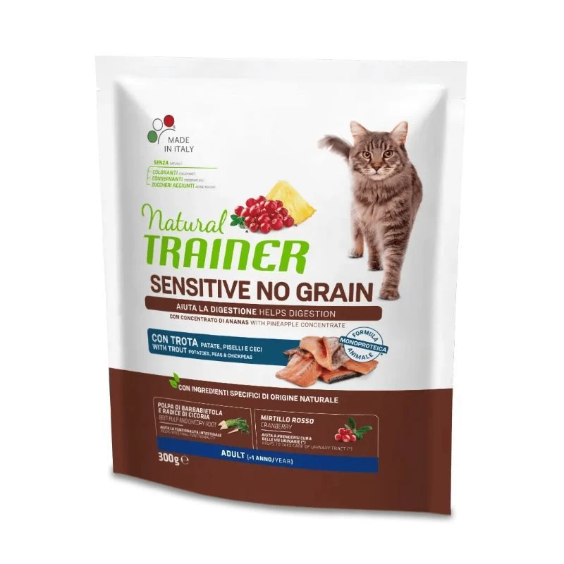 NT CAT SENSITIVE NO GRAIN TROUT su upėtakiu 300g, 963068