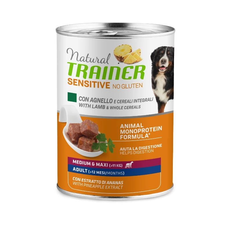 NT Sensitive No Gluten M/M Lamb konservai šunims su ėriena 400g (12), 925953