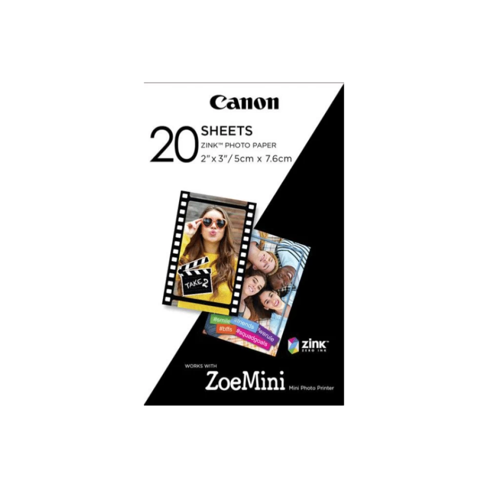 Nuotraukų Popierius Canon Zoemini Zink 2×3″ 20vnt.