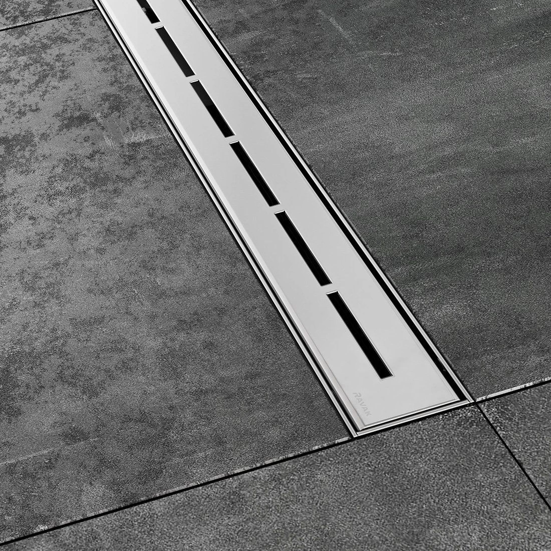 Nutekamasis dušo latakas Ravak Runway 30 cm, nerūdijančio plieno sp. X01418