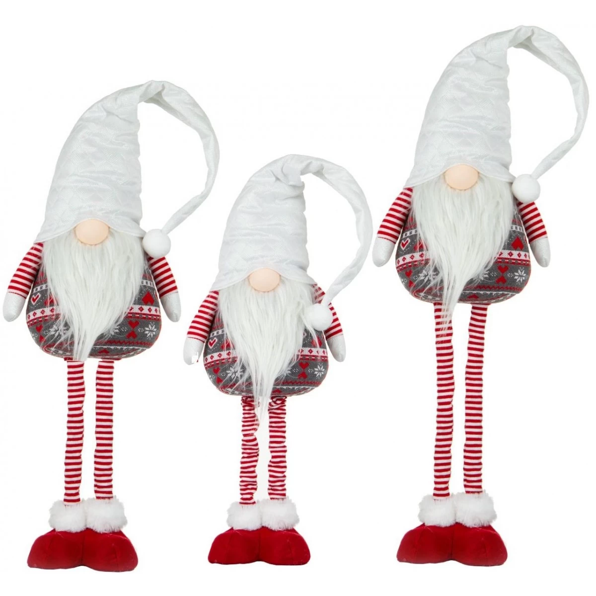 Nykštukas Ant Teleskopinių Kojų Baltas 80-115cm
