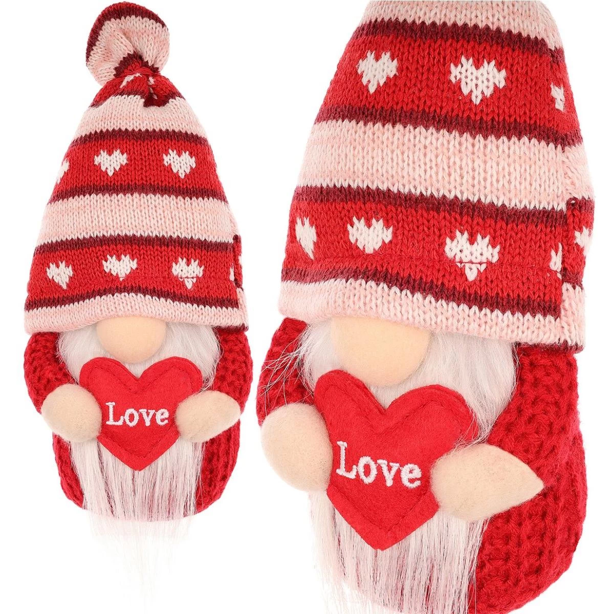 Nykštukas Su Meilės širdele 19cm Valentino Dienos Dekoracija