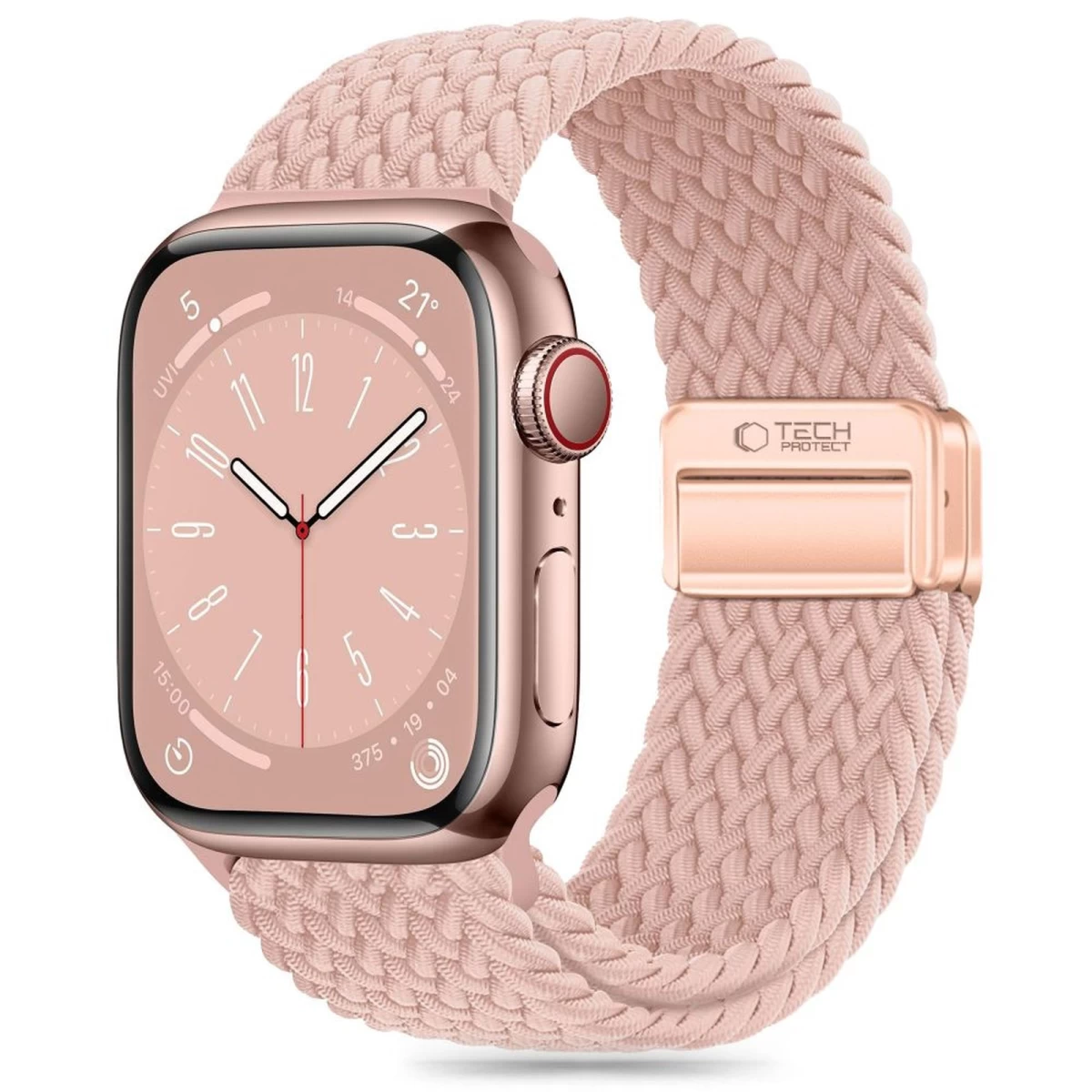 nylonmag Nailoninis Dirželis apple Watch 4/5/6/7/8/9/se 38/40/41 Mm - Rožinis
