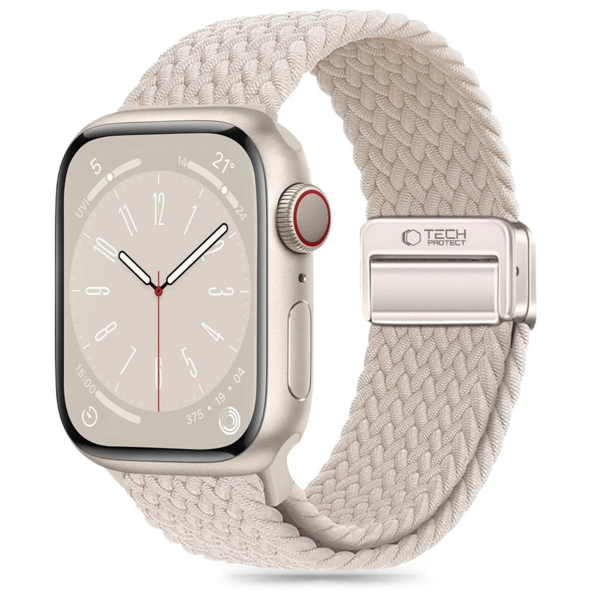 nylonmag Nailoninis Dirželis apple Watch 4/5/6/7/8/9/se 38/40/41 Mm - Smėlio Spalvos