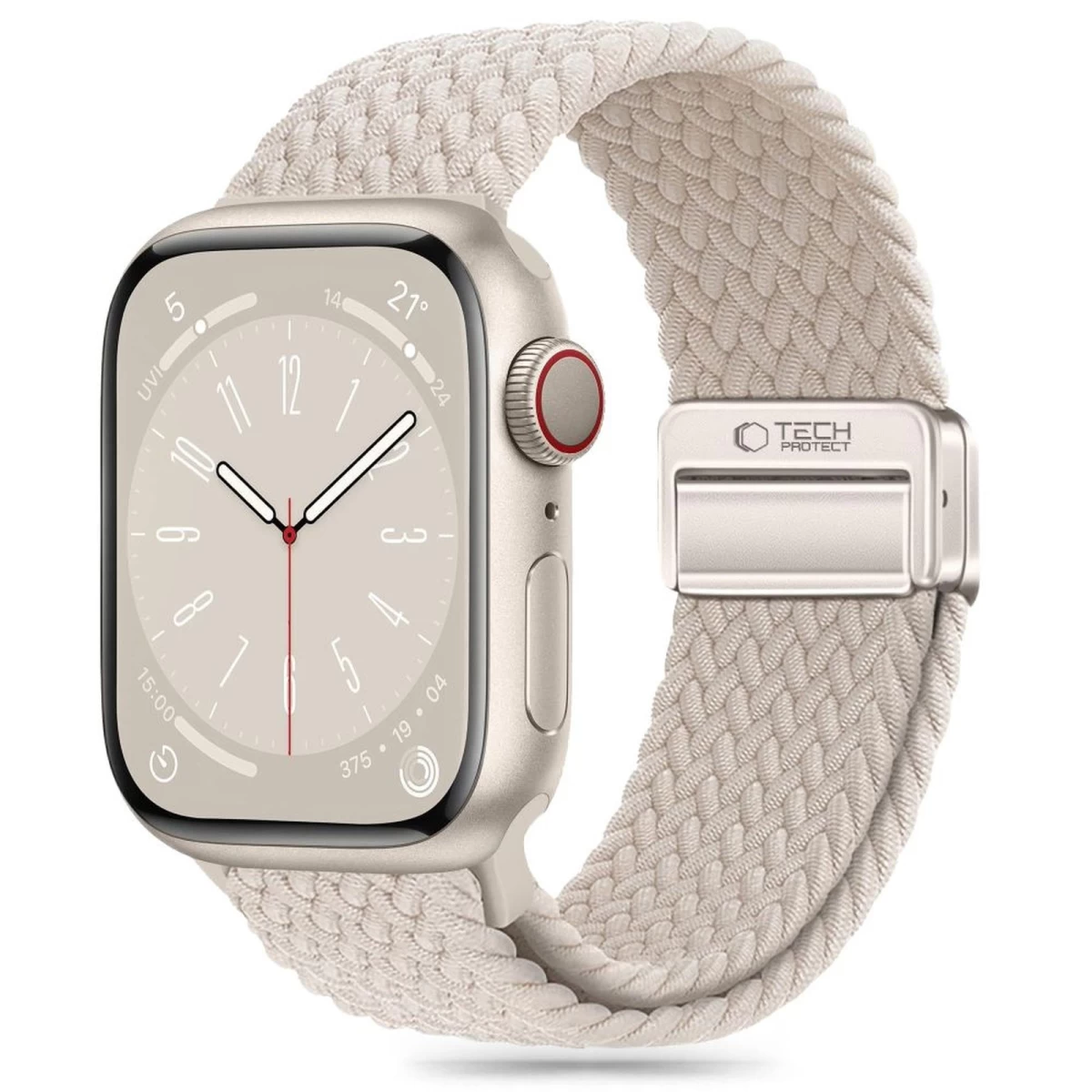 nylonmag Nailoninis Dirželis apple Watch 4/5/6/7/8/9/se/ultra 1/2 42/44/45/49 Mm - Smėlio Spalvos