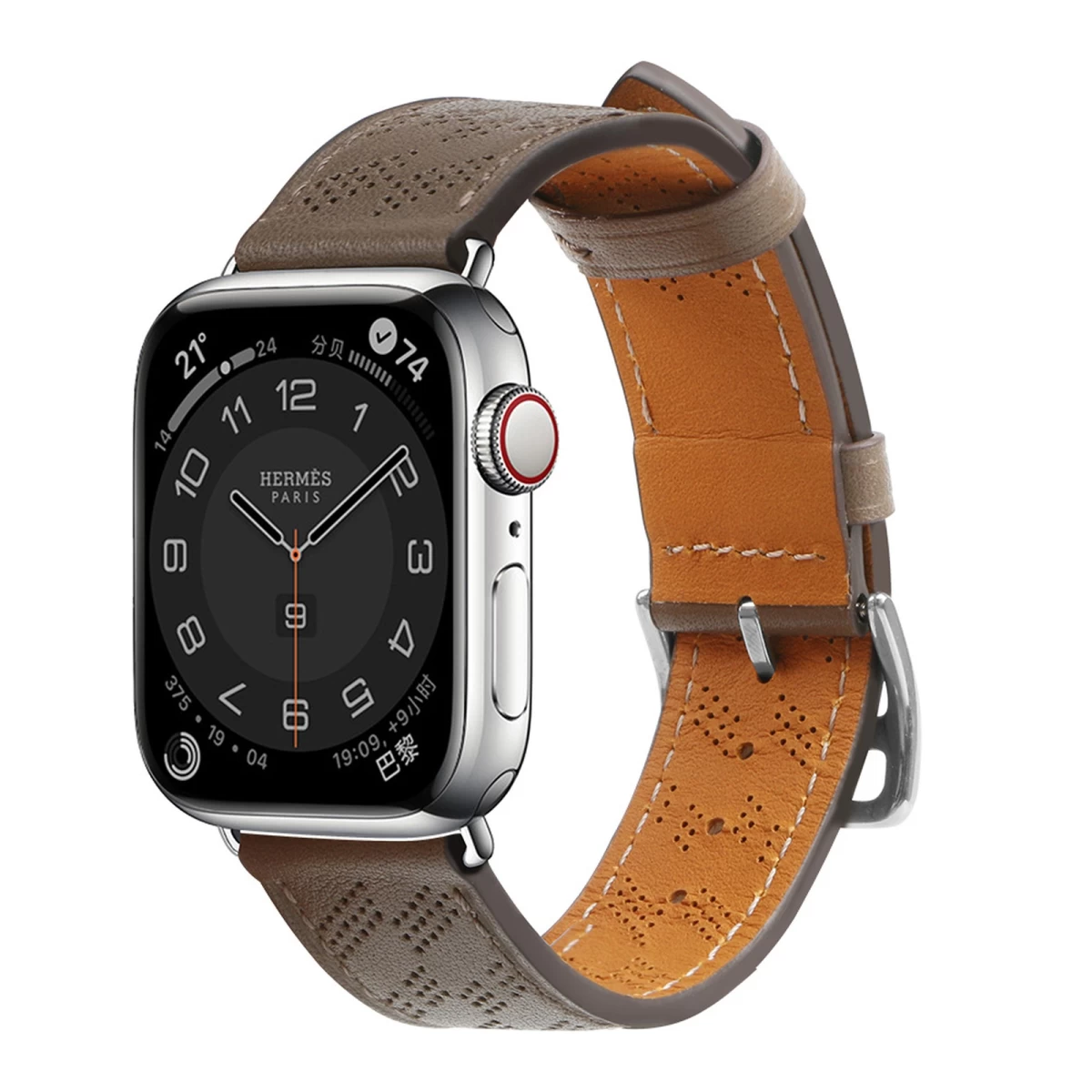 Odinis Apyrankės Dirželis, Skirtas apple Watch 38 / 40 / 41 Mm - Tamsiai Rudas