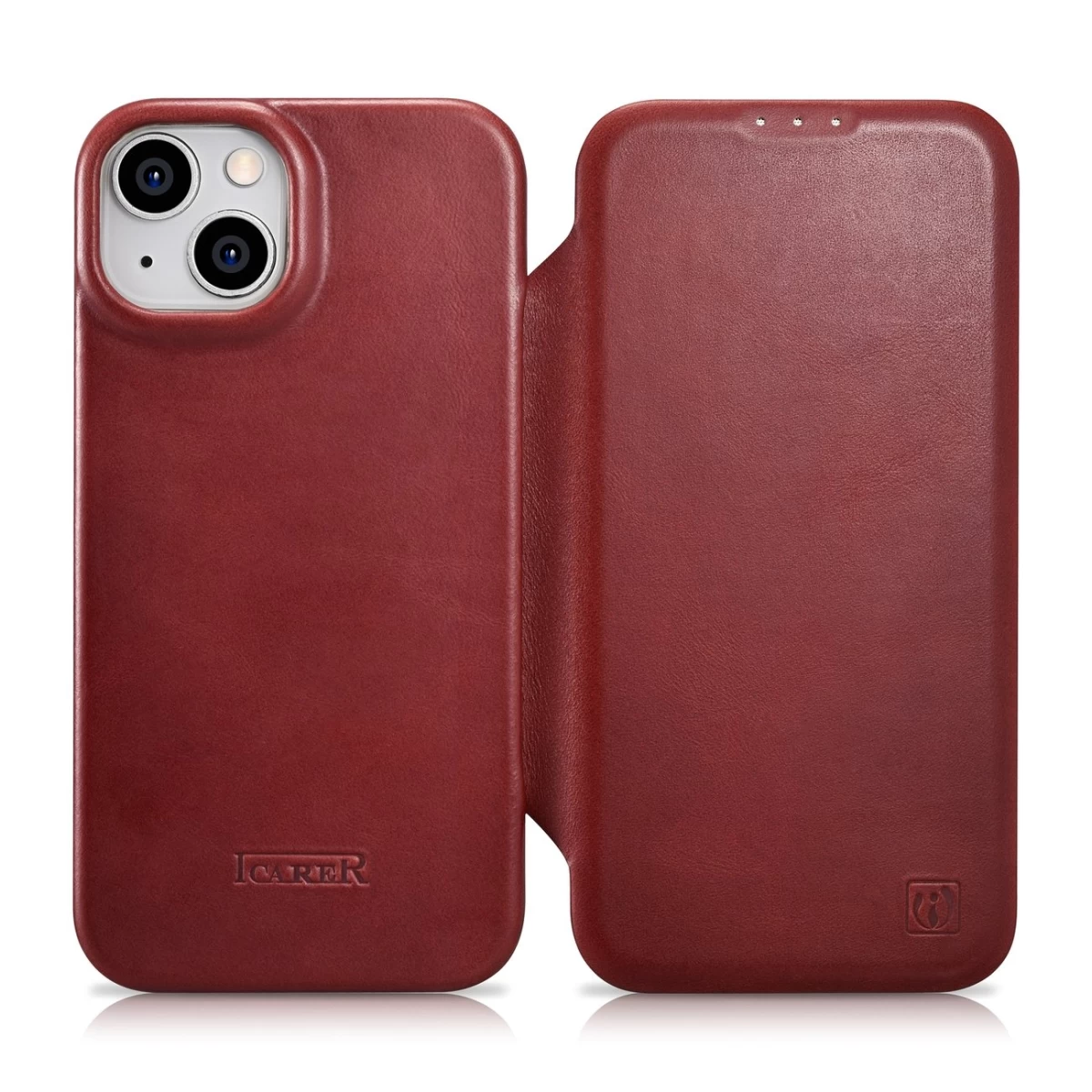 Odinis Dėklas Iphone 14 Plus Su Magnetiniu Atvartu Magsafe Ce Oil Wax Premium Leather Bordo Spalvos Odinis Dėklas Iphone 14 Plus Su Magnetiniu Atvartu Magsafe Ce Oil Wax Premium Leather Bordo Spalvos