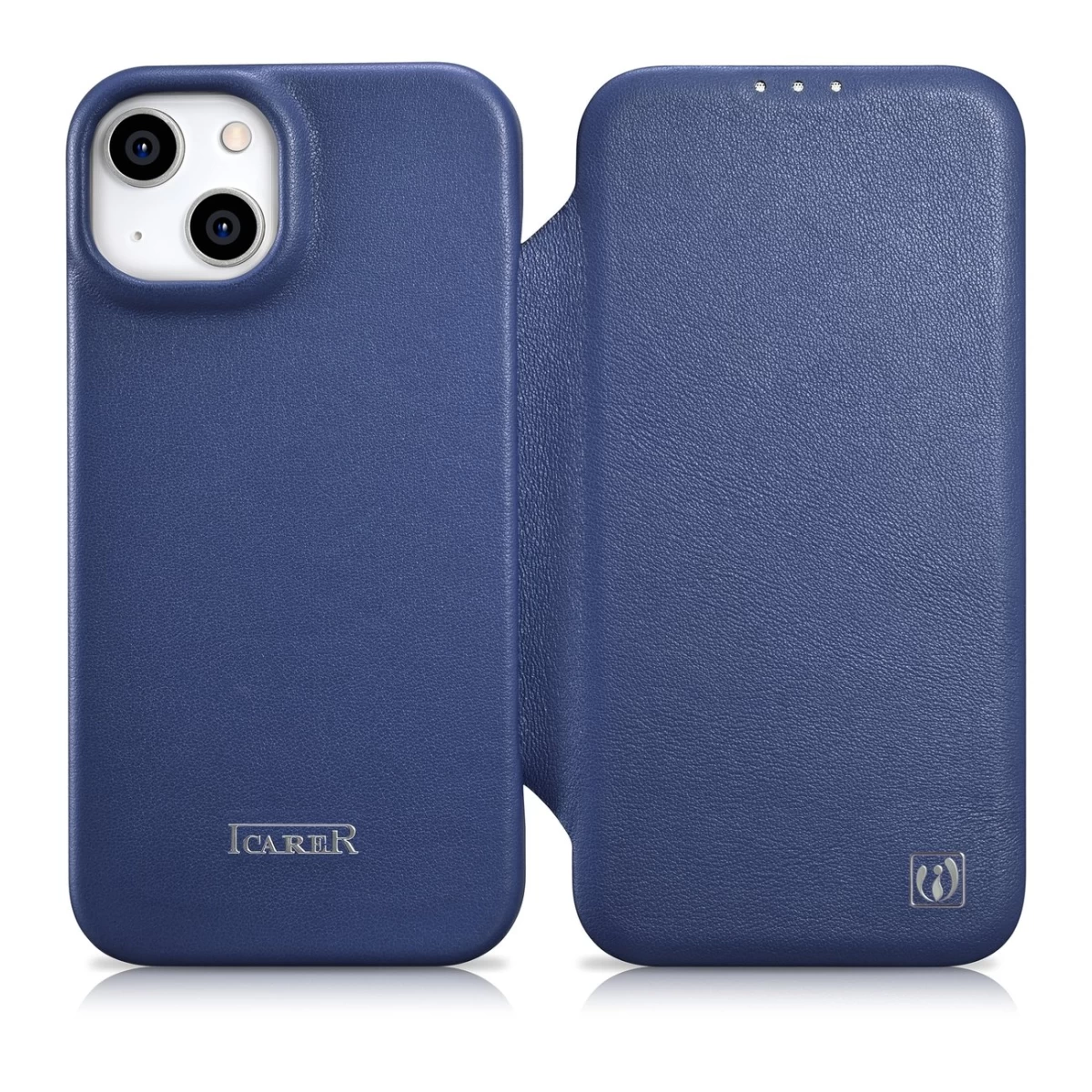Odinis Dėklas iphone 14 Plus Su Magnetiniu Atvartu Magsafe Ce Premium Leather Blue