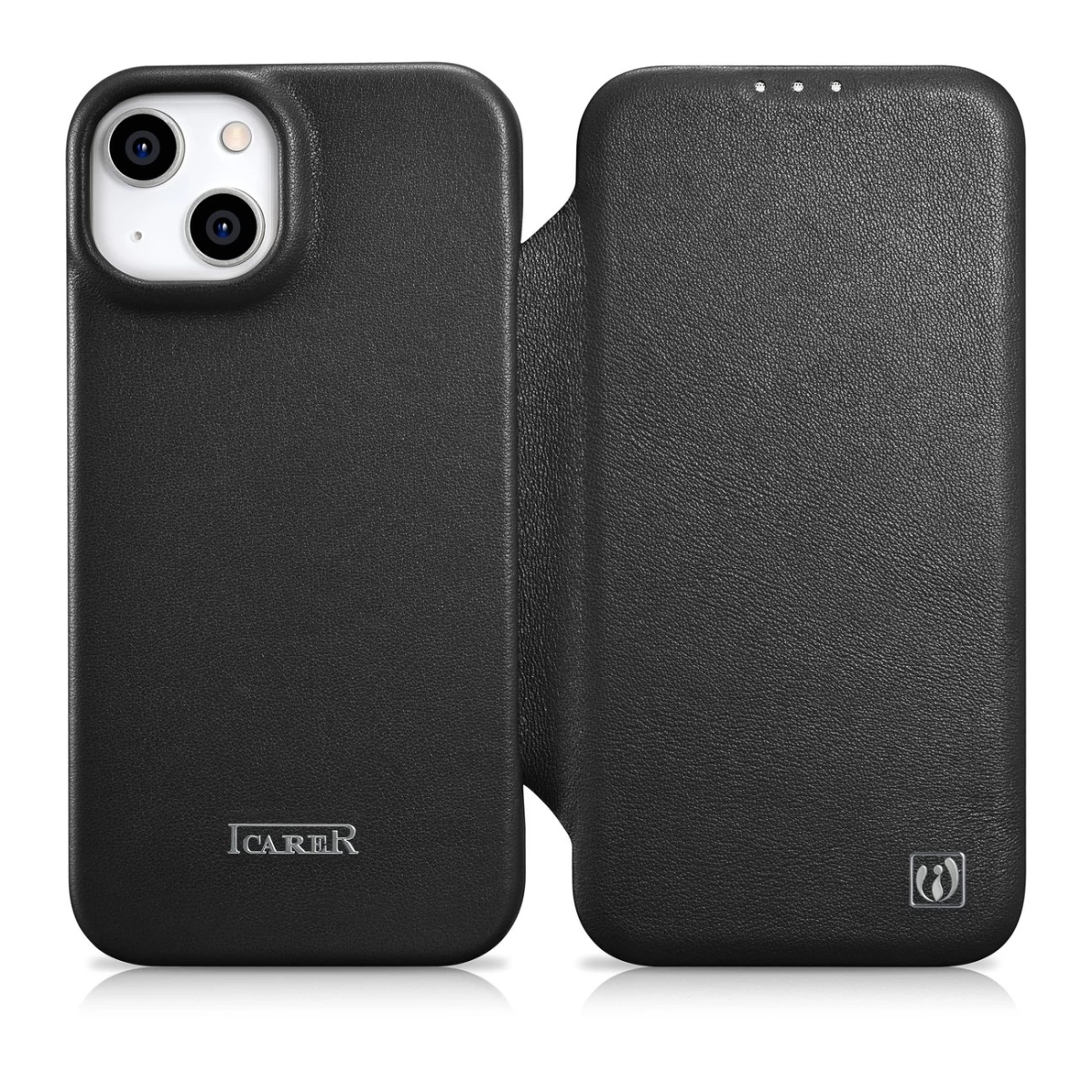 Odinis Dėklas Iphone 14 Plus Su Magnetiniu Atvartu Magsafe Ce Premium Leather Juodas