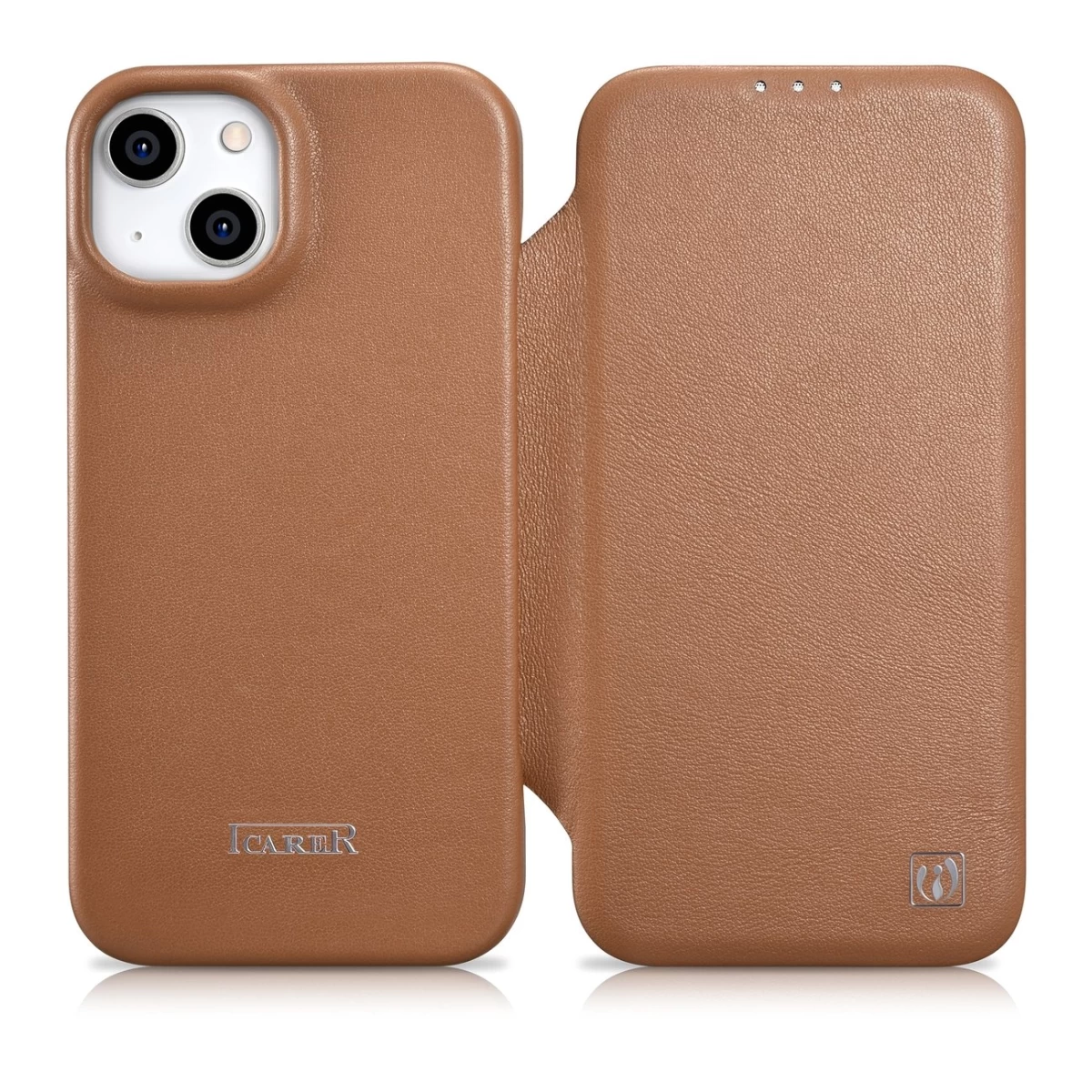 Odinis Dėklas Iphone 14 Plus Su Magnetiniu Atvartu Magsafe Ce Premium Leather šviesiai Rudos Spalvos Odinis Dėklas Iphone 14 Plus Su Magnetiniu Atvartu Magsafe Ce Premium Leather šviesiai Rudos Spalvos