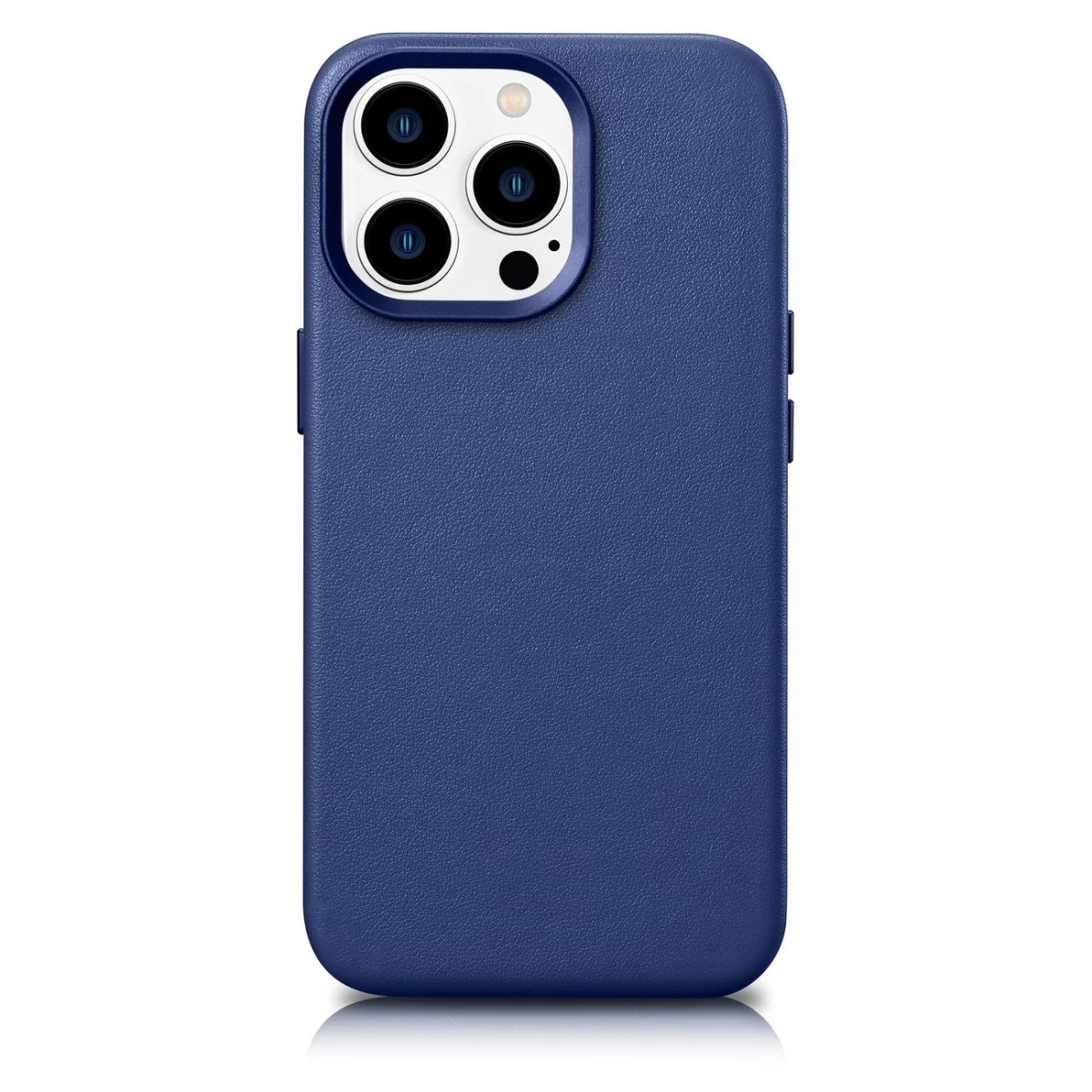Odinis Dėklas Iphone 14 Pro Magsafe Case Leather Blue