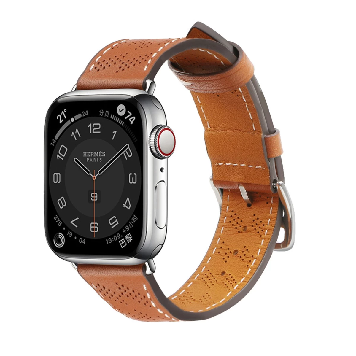 Odinis Dirželis Apple Watch Ultra, Se, 9, 8, 7, 6, 5, 4, 3, 2, 1 (49, 45, 44, 42 Mm) Apyrankės Dirželis Rudas Odinis Dirželis Apple Watch Ultra, Se, 9, 8, 7, 6, 5, 4, 3, 2, 1 (49, 45, 44, 42 Mm) Apyrankės Dirželis Rudas