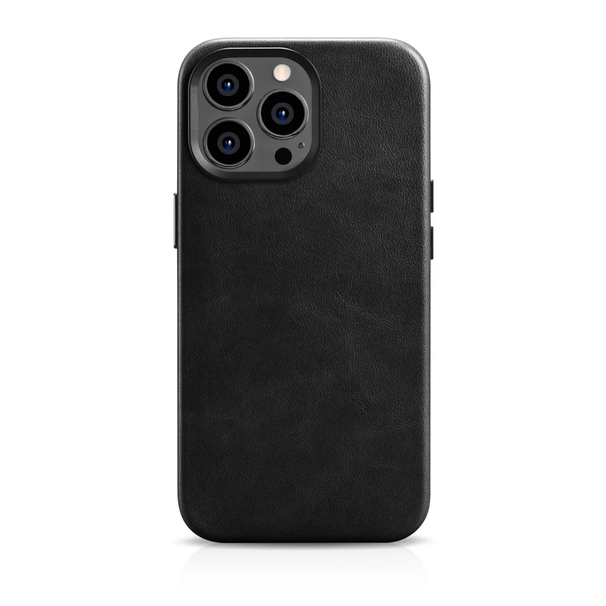 Odinis iphone 14 Pro Max Magnetinis Dėklas Su magsafe Oil Wax Premium Leather Case Juodas