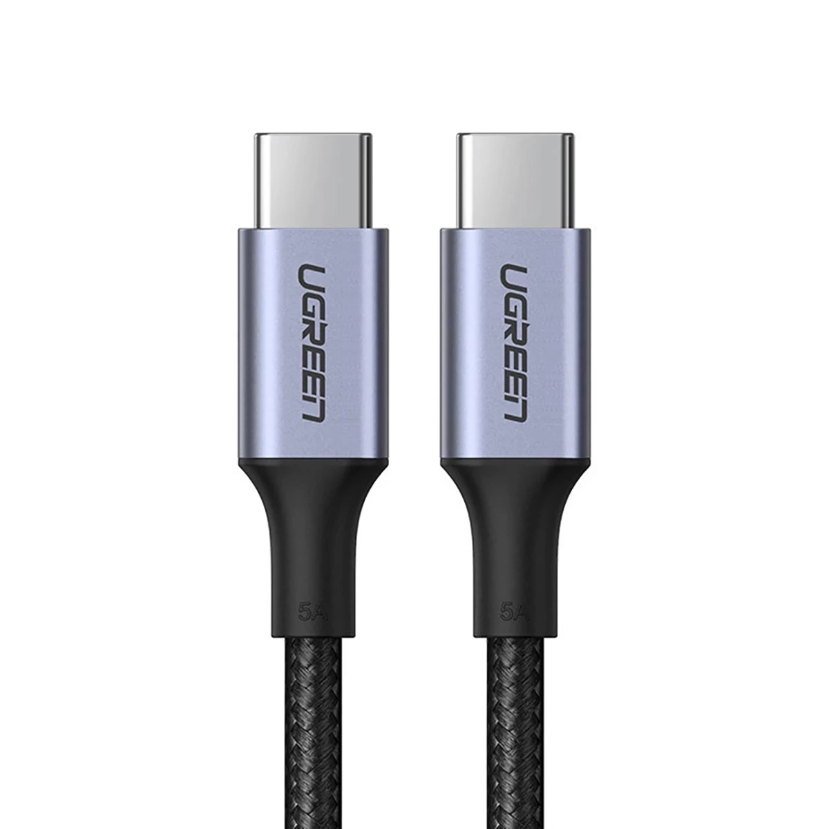 Optinis Kabelis Usb-c - Usb-c Pd Qc Fcp 100w 5a 480mb/s 1,5 M - Pilkas