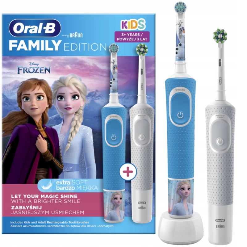 Oral-b D100.413 Sens White + D100.413 Vaikų Dantų šepetėlis Grey