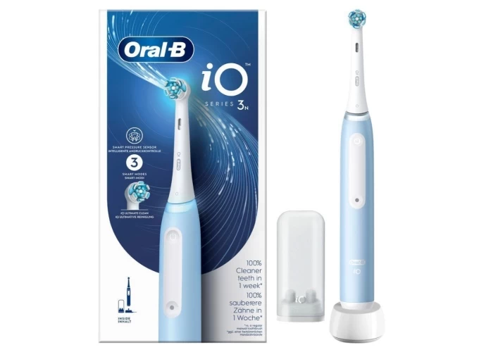 Oral-B iO Series 3N Elektrinis dantų šepetėlis, Ice Blue