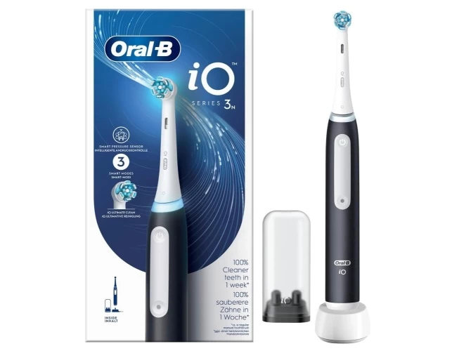 Oral-B iO Series 3N Elektrinis dantų šepetėlis, Matte Black