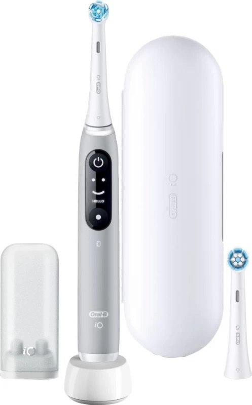 Oral-b Io Series 6 Grey Opal Magnetinis Dantų šepetėlis + Papildomas Antgalis Grey (445258)