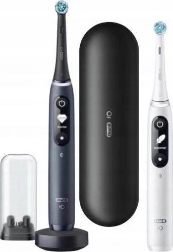 Oral-b Io Series 7 Duo Dantų šepetėlis 2 Vnt. Balta/juoda