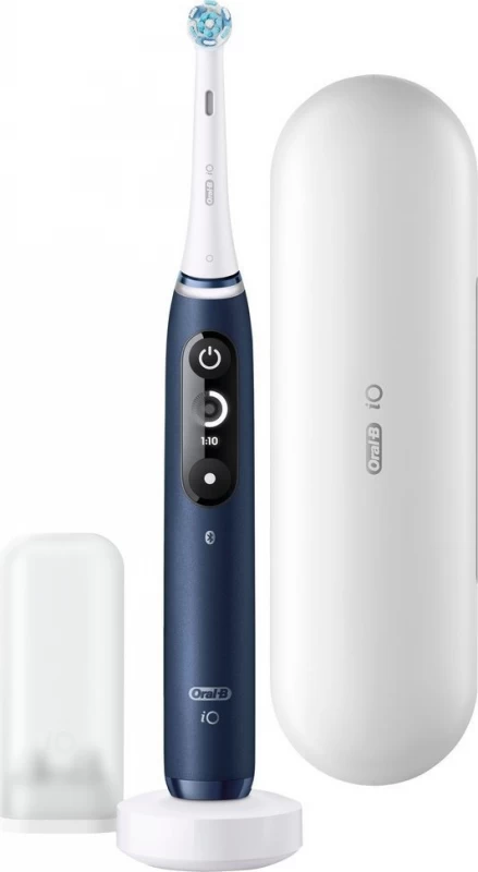 Oral-b Io Series 7 Magnetinis Dantų šepetėlis, Mėlynos Ir Baltos Spalvos (brau-sz-060-32)