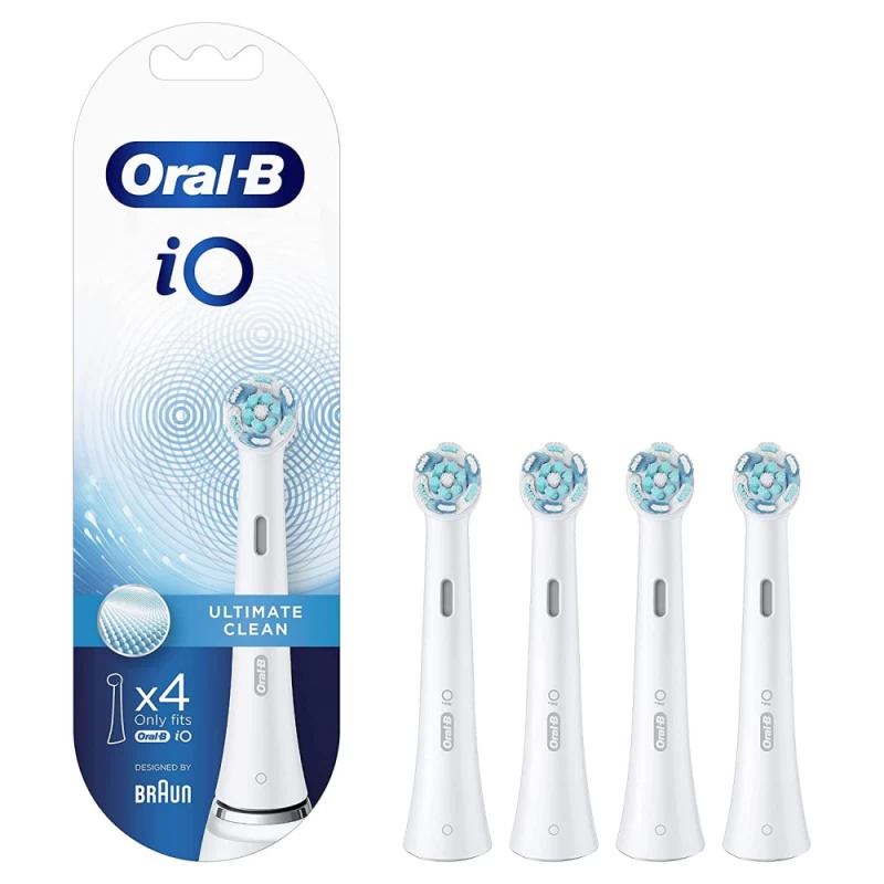 Oral-b Io Uc Eb4 Balti Dantų šepetėlio Antgaliai