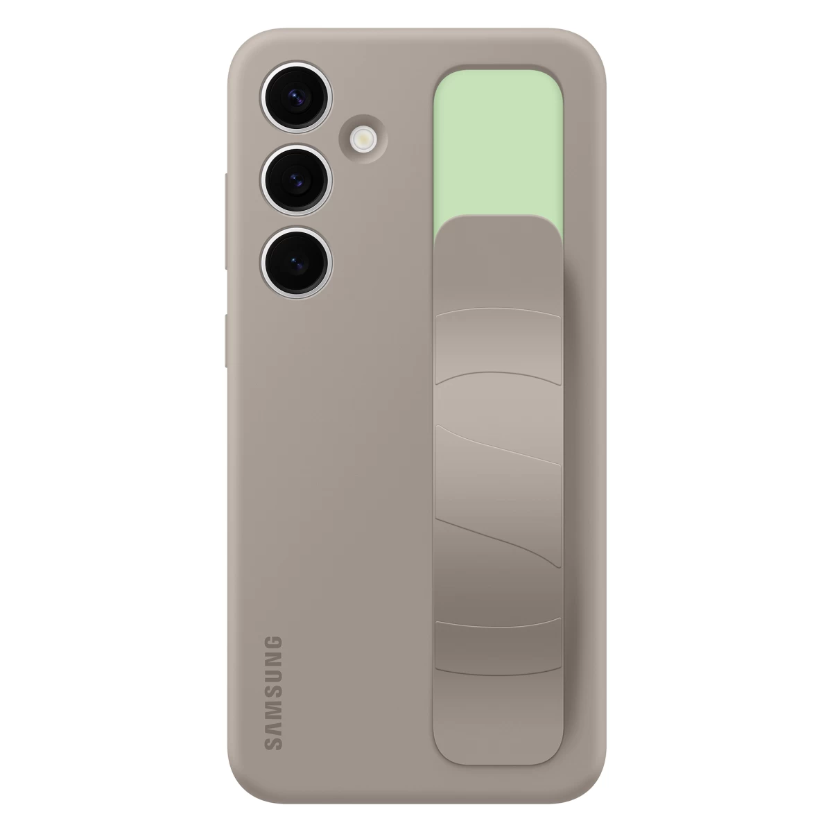 Originalus Dėklas samsung Galaxy S24 Su Laikikliu Ir Stovu Standing Grip Case Pilkas